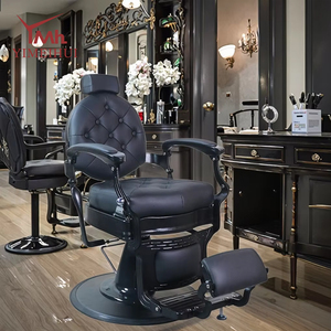 Modern Luxury Retro Styling <strong>Salon</strong> Furniture Vintage Barber Chair with Reclining Feature for Barbershop <strong>Equipment</strong> - Product Image 1