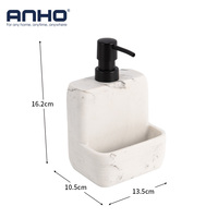 Distributeur de savon manuel en marbre, flacon pompe rechargeable, décoration pour lavabo de salle de bain