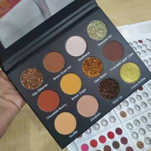 Chuyên Nghiệp Trang Điểm Nhãn Hiệu Riêng Ép Glitter <span class=keywords><strong>Eyeshadow</strong></span> Palette Biểu Tượng Tùy Chỉnh Long Lanh <span class=keywords><strong>Eyeshadow</strong></span> <span class=keywords><strong>Pallet</strong></span> - Product Image 3