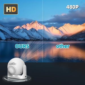 TSD-360 tự động lấy nét đa phương tiện chiếu 2.69 \ "LCD Native 1280x720 không dây video chiếu để sử dụng nhà" - Product Image 2