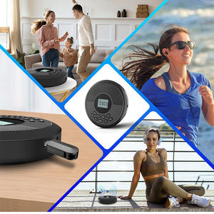 Reproductor de CD Estéreo Multifuncional, Reproductor de Música Portátil MP3, Walkman, Reproductor de CD con USB y Bluetooth, Altavoces Dobles, Regalo para Uso Familiar - Product Image 3