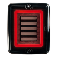 Feu arrière 24V pour camion et remorque, 4,3 pouces, lentille rouge, blanche, transparente ou foncée, avec feux de freinage et de position