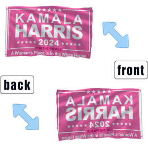 Bandera de Kamala Harris 2024 de 3x5 pies, poliéster resistente a todo clima, ojales de latón duraderos para patio, jardín, hogar - Product Image 2