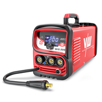 Saldatrice Multifunzione VECTOR 4 in 1 MIG MMA ARC Lift TIG FCAW Senza Gas Compatta con Schermo LED MIG200
