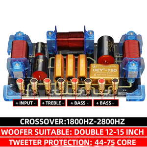 Mạng phân tần đồng chất lượng cao 8825, 2 đường tiếng, dành cho loa treble bass, tần số kép, dùng cho loa đôi 12-15 inch - Product Image 3