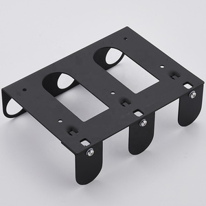 Grosir Dispenser sampo kamar mandi Hotel hitam <span class=keywords><strong>3</strong></span> dalam 1 Dispenser sabun cair tiga tingkat terpasang di dinding SUS 304 - Product Image 5