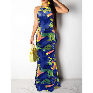 In grado Mujer Vestido De Noche Vestidos Para <span class=keywords><strong>Dama</strong></span> Kleider Plus Ukuran Gaun per Wanita stampa africana Plus Size abiti da donna - Product Image 2