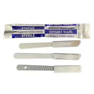 Instruments chirurgicaux à bas prix, scalpel médical, lame chirurgicale stérile en acier inoxydable de meilleure qualité avec CE