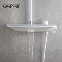 Gappo Nouveau Robinet Mitigeur de Douche Blanc Ensemble de Salle de Bain Douche G2495-88