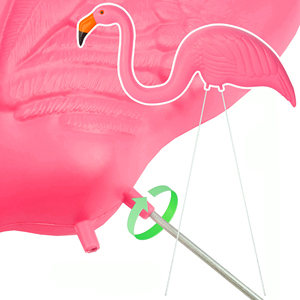 Decoraciones de Jardín para Exteriores en Forma de Pájaro Rosa, Hechas en Fábrica (con Patas Metálicas Ajustables), Aptas para Señuelos de <span class=keywords><strong>Caza</strong></span> al Aire Libre - Product Image 6