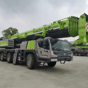 ZAT1300V753 yüksek performanslı Zoomlion kamyon vinç kullanılan 130 Ton vinç inşaat ekipmanları araba vinç