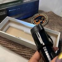 Dispositivo de Seguridad 3 en 1, Popular y en Oferta, Combina Linterna LED y Puntero Láser, Portátil y Ligero, Linterna Tipo 288 para Exteriores