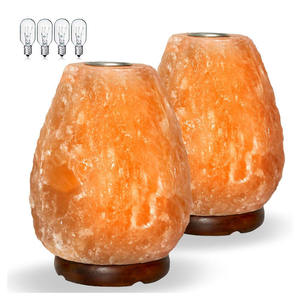 Authentic Himalayan Pink Rock <b>Crystal</b> Salt Lamp Wooden Basket High Quality Original Designed Soothing Light Stress Natural Craft - Product Image 6
