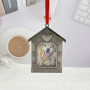애완 동물 개 고양이 기억 그림 장식 양각 애완 동물 집 모양의 아름다운 추억 사진 프레임 장식 - Product Image 4