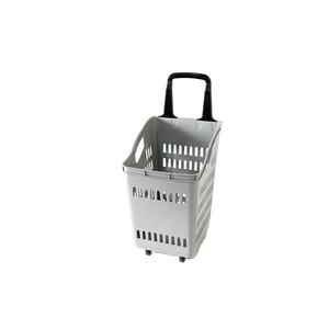 BEISCO chariot à panier de supermarché de légumes empilable en plastique avec roues - Product Image 1