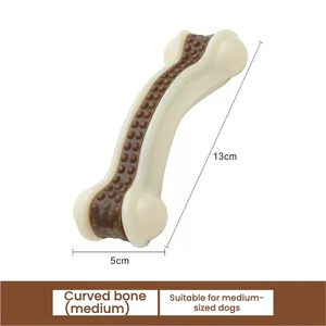 Prodotti per Animali Domestici: Osso da Masticare Indistruttibile per Cani, Giocattolo Durevole al Gusto di Manzo in Nylon per Cani Aggressivi - Product Image 5