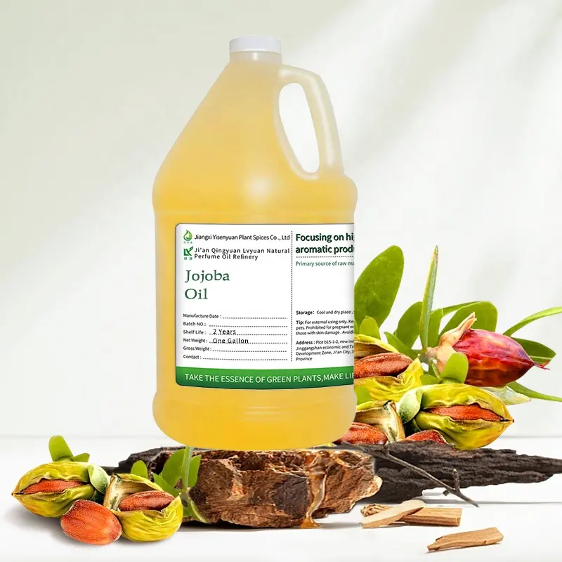 1 gallon tinh khiết Jojoba dầu Huyết thanh giữ ẩm dầu cho khuôn mặt Tóc da & móng tay tự nhiên lạnh ép hexane miễn phí