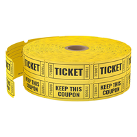 Billets de tombola durables à numérotation indépendante et facilement déchirables, billets d'entrée multi-usages pour grandes célébrations