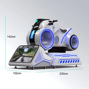 Jeu d'arcade de course de moto VR 9D, 1 joueur, intérieur/extérieur, machine de simulation commerciale en métal et plastique, ordinateur <span class=keywords><strong>I5</strong></span> 700W, 6 jeux - Product Image 4