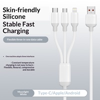 Câble de données 4-en-1 à charge rapide 60W avec conducteur en cuivre composite pour téléphones mobiles et tablettes Android (USB//Micro)