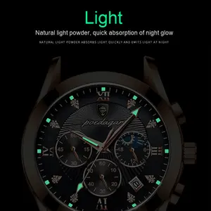 Reloj de calendario luminoso resistente al agua para hombre de gama alta Relojes deportivos de moda para hombre de alta calidad - Product Image 2