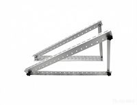 Rail d'angle en aluminium pour montage solaire photovoltaïque AL6005-T5&SUS304, support inclinable pliable pour système solaire RV réglable