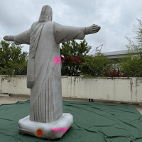 Poupée en peluche gonflable Jésus pour décorations de fête, statue de Jésus personnalisée imprimée pour événements religieux