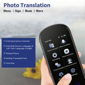 Traducteur vocal instantané Z2 AI, <span class=keywords><strong>portable</strong></span>, écran tactile de 3,1 pouces, traduction en temps réel avec enregistrement, idéal pour les voyages, l'apprentissage et les réunions - Product Image 4