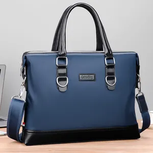 Luxury Lawyer Waterproof Computer Handbags Large Capacity Conference Messenger Bag Office Business Laptop Mens Bags Briefcase