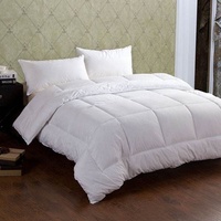 Échantillon gratuit, vente en gros, housse de couette en tissu de bambou, couette en Fiber de Polyester douce et lisse