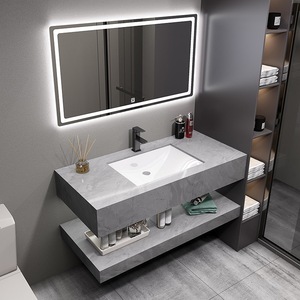 Bathroom Cabinets Mirror Sink Bathroom Vanity High End Bathroom Vanity Set Design - Product Image 2