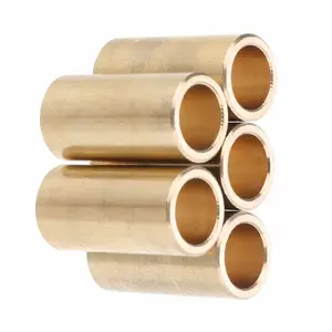OEM Customized CNC Sleeve Brass Bush Spring Reducing Thread Flange Metal Drill Bushing Copper sheet