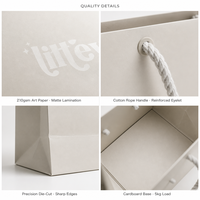 Bolsas de Papel Reutilizables Ecológicas Personalizadas con Logotipo Personalizado para Regalos y Uso en Exteriores