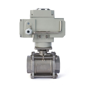 Válvula de Bola Roscada Eléctrica Dongqi Q911F-16P DN15 20 25 32 40 para Agua, Gas y Aceite con Soporte de Personalización OEM - Product Image 1