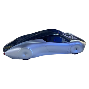 Gümüş Gelecek Konsept Araba Modeli Otomobil Fuarı Sürümü Güneş Paneli Tasarımı Aerodinamik Gövde Şeffaf Kokpit Döküm Alaşım - Product Image 3