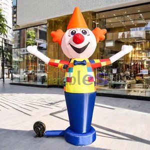 Slogan publicitaire personnalisé Oxford personnage de dessin animé extérieur Mario Tube à air gonflable homme Clown ciel danseur modèle pour la promotion - Product Image 3