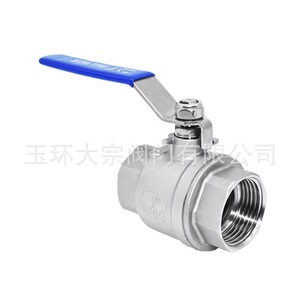 บอลวาล์วสแตนเลสแบบสองชิ้น DN15 20 25 40 50 แบบเกลียว สำหรับใช้ในอุตสาหกรรมน้ำ - Product Image 1
