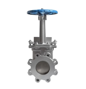 Válvula de Compuerta de Cuchilla de Acero Inoxidable de Alta Temperatura PZ73H-10C/16P, Operada Manualmente, para Descarga de Lodos y Escoria, DN250, para Tuberías Industriales - Product Image 1