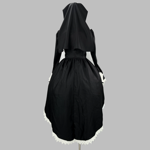 Costume da Suora di Tendenza per Feste di Halloween, Taglie S-5XL, Abito Gotico Nero da Suora, Costume Cosplay per Ragazze e Donne, <span class=keywords><strong>Anime</strong></span> - Product Image 3