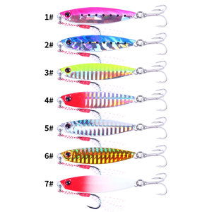 Nuovo Stile Esca da <span class=keywords><strong>Pesca</strong></span> di Alta Qualità 7,5CM 40G Jig in Vari Colori <span class=keywords><strong>con</strong></span> Amo e Piuma - Product Image 6