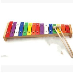 Instrumento de percusión Orff, piano de placa de aluminio y madera de 15 notas para niños, juguete, instrumentos musicales - Product Image 2