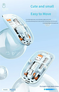 Ratón Inalámbrico Transparente con Logotipo OEM al por Mayor, BT1/BT2, Ratón Inalámbrico Portátil y Ligero, Fabricante - Product Image 5