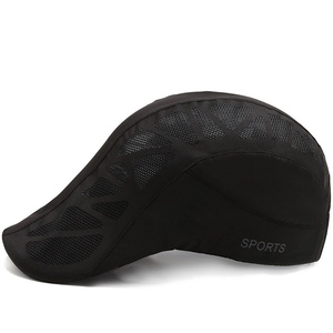 Cappello da Tennis estivo con Logo personalizzato retrò ad asciugatura rapida 100% cappello da sole in poliestere per la pesca in campeggio, ecc. - Product Image 2