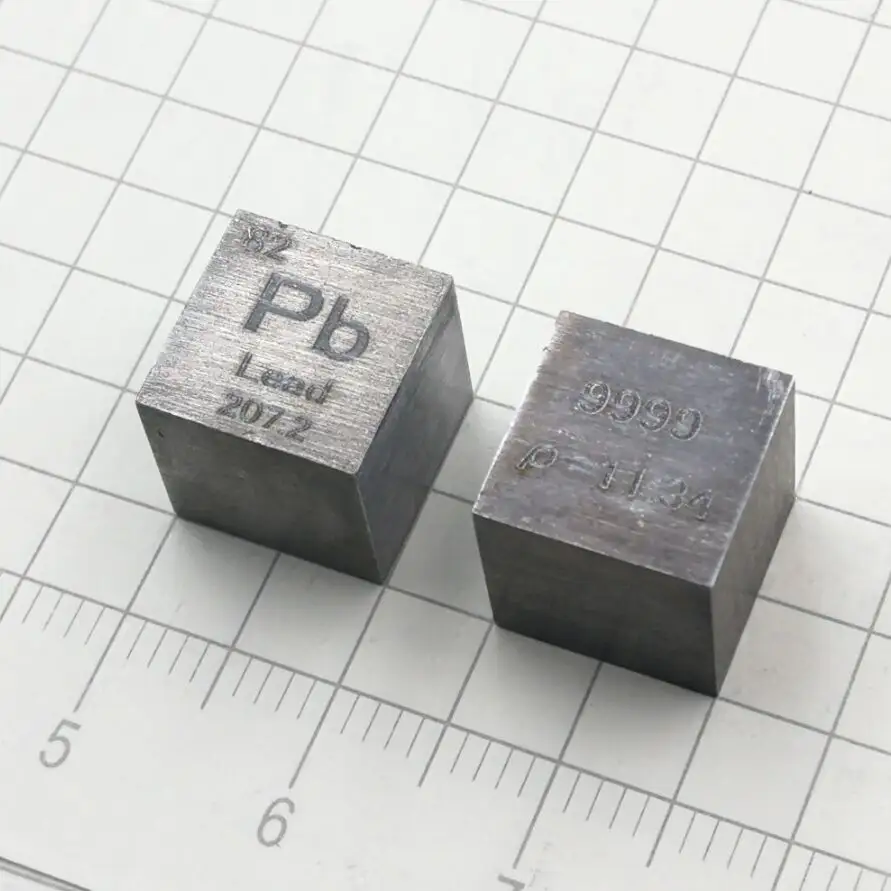 Blei Pb Metall 10mm Dichte Würfel 99,99% Pure für die Elements ammlung