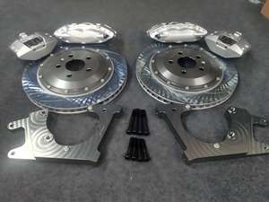 Étrier de frein à 4 pistons en acier à haute teneur en carbone automobile, disque de frein, kit de freinage de grande taille adapté à la Volkswagen Golf, étrier à 6 pistons - Product Image 2