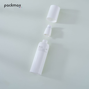 PP 15-100ml white <b>vacuum</b> <b>pump</b> bottle for lotion & toner – straight round cosmetic packaging - Product Image 2
