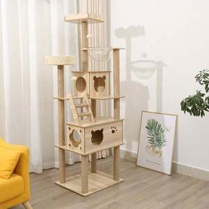Torre para Gatos Moderna y Lujosa, Árbol para Gatos Grande y Casa, Muebles Premium para Mascotas con Materiales de Cuerda y Tablero, Fácil Empaque en Cartón - Product Image 4