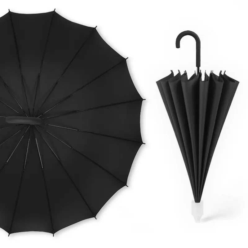 Payung grosir lurus bening mewah promosi kustom murah kualitas tinggi dengan Logo untuk acara luar ruangan