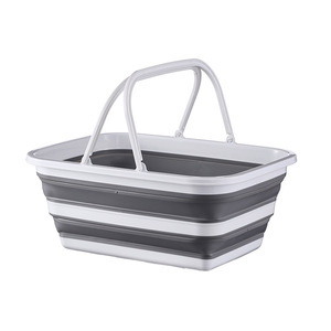 <span class=keywords><strong>Grand</strong></span> seau à eau pliable en plastique silicone rectangulaire de 25L pour vêtements <span class=keywords><strong>jouets</strong></span> Capacité de 25L - Product Image 1