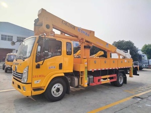 Plataforma elevadora telescópica montada en vehículo Dongfeng de 19 m, vehículo de trabajo aéreo con cesta telescópica aislada de 18 m. - Product Image 3